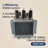 Transformateurs de puissance/éclairage solaire immergés dans l'huile triphasés PENGTAI 33kv 500kva, haute efficacité, unité de distribution extérieure