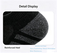 Chaussettes de course à pied pour le basketball avec semelles en tissu éponge, chaussettes courtes respirantes en maille, chaussettes de sport professionnelles pour hommes
