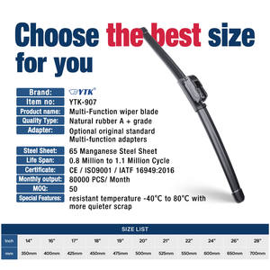 2025 OEM 14 "-28" universale parabrezza anteriore lama tergicristallo per Auto Auto <span class=keywords><strong>ricambi</strong></span> finestrino Auto <span class=keywords><strong>tergicristalli</strong></span> per BMW VW - Product Image 5