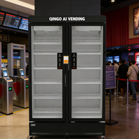 Distributeur automatique Qingo grande capacité 24h/24, refroidissement continu, solutions de paiement multiples, atelier, SDK, écran tactile, ADA