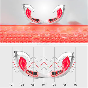 Occhiali Massaggianti per Occhi a Luce Rossa, Dispositivo di Terapia Luminosa, Dispositivo di Bellezza a Luce Rossa con Controllo Temporizzato, 4 Modalità, Timer 10 Minuti - Product Image 2