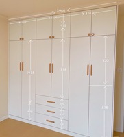 Armoire portable personnalisée en bois massif, design moderne, durable, pour chambre à coucher, salon, organisation de placards, meubles
