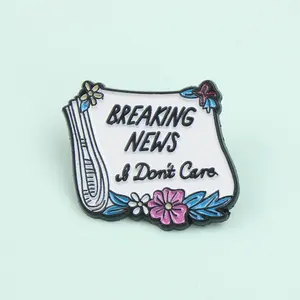 Le ultime notizie di lettere di giornale dei cartoni animati <span class=keywords><strong>non</strong></span> <span class=keywords><strong>mi</strong></span> <span class=keywords><strong>interessa</strong></span> lo smalto in metallo divertente spilla con spilla distintivo zaino gioielli regalo - Product Image 1