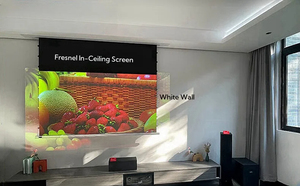 120 Inch Hidden <strong>Ceiling</strong> <strong>Projector</strong> <strong>Screen</strong> for Home Use HD Electric Remote Control Lifting Anti-light Fresnel <strong>Projector</strong> <strong>Screen</strong> - Product Image 6