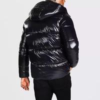 Veste d'hiver matelassée à capuche pour homme, surdimensionnée, imperméable, personnalisée, avec un design brillant et robuste, vente en gros