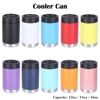 Porte-bouteille de bière isolé en acier inoxydable portable de 12oz refroidisseur de canette sous vide pour boire