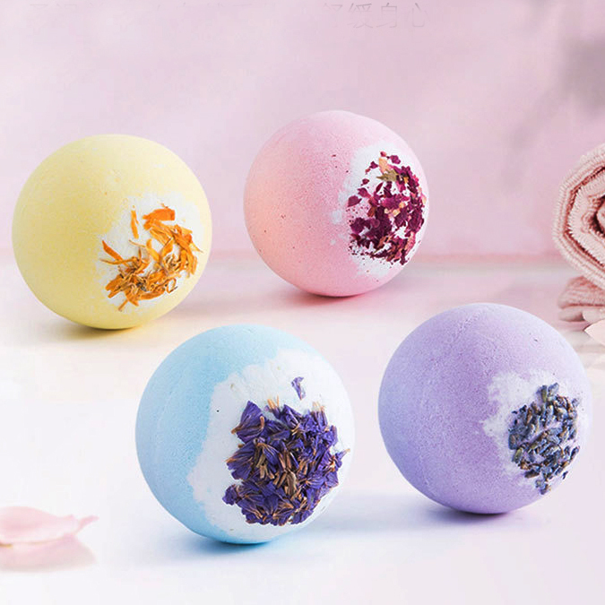 Organic Bath Balls Essential Oil Fizzy