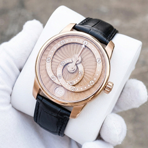 Reloj Mecánico Automático con Logotipo Personalizado OEM ODM, Movimiento Miyota, Hora Saltante, Manecilla Telescópica, Esfera Guilloché con Diseño de Corazón, Estrella y Órbita - Product Image 2