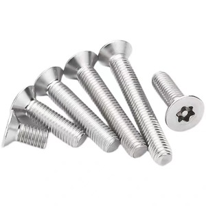 304 Stainless Steel Countersunk Torx Screws Metric A2-70 Class 8.8 With Pillar Standard Thread Sink Head - Product Image 1