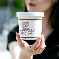 Gobelets à glace en papier biodégradable à paroi simple, écologiques, recyclables, de qualité alimentaire, avec logo personnalisé, pour boissons froides