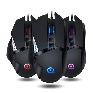 Einstellbare Auflösung 7d Gaming Mouse RGB Backlight Mäuse Makro verkabelt Genie Mäuse für Computer-Peripheriegeräte