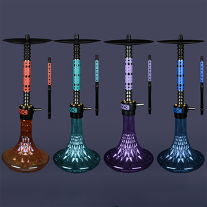 68CM Multi Couleurs Aluminium Verre <span class=keywords><strong>Allemagne</strong></span> Narguilé Shisha Aluminium Fumer Narguilé Shisha - Product Image 4
