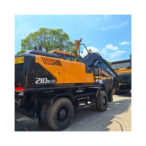Marca Hyundai Buen estado Excavadora Hyundai 210W-9T Excavadora de ruedas de Corea 21ton Digger para la venta - Product Image 1