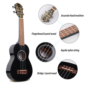 <span class=keywords><strong>Prix</strong></span> de vente en gros d'usine ukulélé couleur tilleul débutant petite guitare guitare ukulélé 21 pouces - Product Image 3