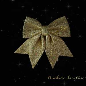 Christmas <b>Tree</b> Pendant Hanging Ornament Bowknot Glitter Powder Large Size Model Number Glitter Bow - Product Image 2