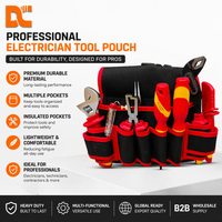 Ensemble d'outils isolés VDE professionnels en acier au carbone, kit d'outils électriques manuels pour l'entretien industriel et les réparations domestiques