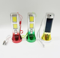 Lampe torche solaire extérieure 800mAh batterie au lithium haute luminosité lampe de poche LED d'urgence de poche portable