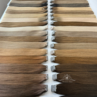 Extensiones de Cabello Humano Natural Indetectables con Cinta Adhesiva, Extensiones de Cabello Real con Cinta Invisible