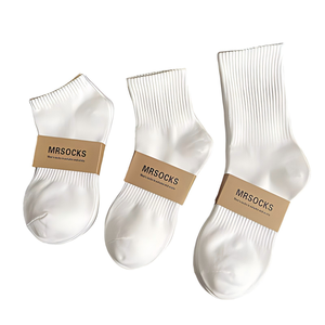 <b>Men's</b> Ankle <b>Socks</b> Solid Knitted Cotton Breathable Daily Wear <b>White</b> Black Summer Style - Product Image 2