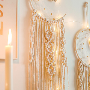 Hecho a mano Luna diseño búho decoración del hogar pared decoración Macrame sueño colectores - Product Image 3