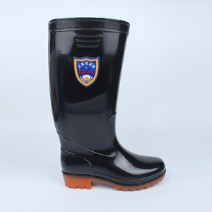 Botas de Lluvia de Caña Alta para Hombre, Impermeables, de Goma, para Trabajo, Minería, Antideslizantes, Color Sólido, Tacón Bajo, Negro 902 - Product Image 5
