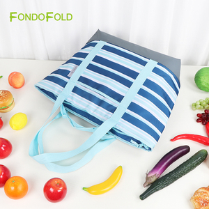 Grande capacità Jumbo coibentato in tela Tote Bag a forma di barca Picnic negozio di alimentari con scomparto isolato