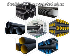 Ligne d'extrusion de tuyaux ondulés à double paroi en PP/PE à haute efficacité pour la protection des câbles électriques, fonctionnement facile - Product Image 3