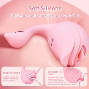 Masturbador Vibrador de Lengua de Cisne Pequeño IPX6 de Una Pieza para Mujer, Juguete Sexual para Adultos, Modelo TSD-W087 Dongguan - Product Image 2