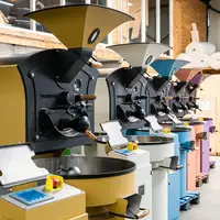 مصنع Yoshan Giesen عينة Tostadora دي مقهى الصناعي التجاري 6 كجم 10 كجم 12 كجم القهوة الفول تحميص ماكينة تحميص القهوة