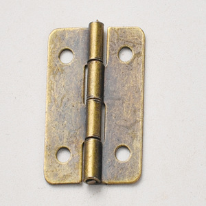 Bisagra de metal de bronce antiguo de 30x21 mm para cajas de madera y materiales de fabricación de equipaje - Product Image 1