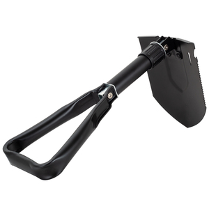 Pelle de survie pliable légère et portable, outil tactique multifonctionnel en acier au carbone avec poignée en D et lame de 11 pouces - Product Image 2