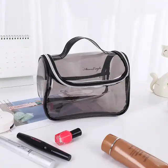 Source transparent cosmetic bags New designer makeup bags organizer  waterproof washing bags on m.