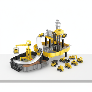 Camión de ingeniería de plástico Set Diy Kids Parking Garage Toy - Product Image 4