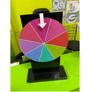 Mini Ruleta Giratoria, Juego Divertido para Fiestas, Eventos y Promociones, Juego Interactivo Perfecto para Espacios Pequeños y Invitados - Product Image 1