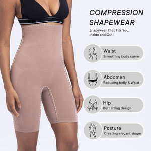 Shorts Modeladores de Alta Compressão Sem Costura e Respirável para Controle de Barriga em Tamanhos Grandes - Product Image 2