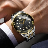 BINBOND B2820 jam tangan kuarsa besi tahan karat kuarsa trendi Fashion baru pria jam tangan produsen kustom harga pabrik Relojes
