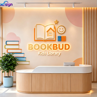 Enseigne en acrylique rétroéclairée par LED 3D personnalisée, compatible Homekit, à brancher sur le mur, décoration intérieure pour bureaux, hôtels, magasins