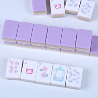 Ensemble de Mahjong américain de luxe moderne pour 4 joueurs, personnalisé, en acrylique, à quatre couches, avec couleurs assorties, pressé à la main, style incurvé, en plastique