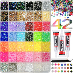 Offre Spéciale – Kit DIY de Strass pour Ongles Bling Bling avec 24/40/60 Grilles de Cristaux en Résine à Dos Plat Couleurs AB/Candy de 3mm - Product Image 5