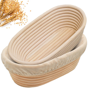 Bol à pâte ovale de 10 pouces en rotin naturel le plus vendu - Product Image 1