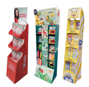 Unit Display Produk Lipat Modern dari Karton untuk Toko Ritel dengan Rak Kartu Pos untuk Buku dan Majalah - Product Image 2