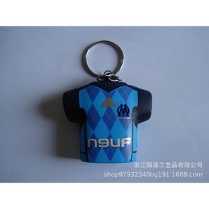 Llavero de PU con Forma de Camiseta, Impresión Digital, Anillo de Acero Inoxidable, Portátil, Temática Deportiva, Regalo Promocional - Product Image 4
