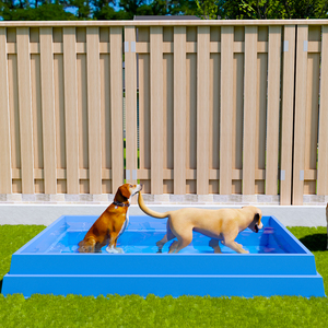 Onderhoudsarme prefab glasvezel FRP hondenbad en zwembad voor huisdieren, waterspeeltuin voor kinderen - Product Image 3