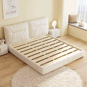 Cama Tapizada de Lujo de Diseño Creativo Baoto, Patas de Acero Inoxidable, Moderna, de Madera, Tamaño King, Estilo Hotelero Italiano - Product Image 6
