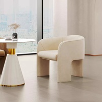 Fauteuils de luxe modernes en velours rouge, style nordique, pour salon, lot de 2