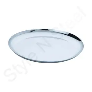 Поднос для сервировочной посуды, лучший продавец, 2023 круглая глубокая тарелка из нержавеющей стали, Зарядные тарелки, наборы посуды