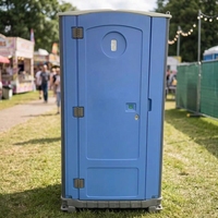 Toilettes mobiles préfabriquées en acier coloré, toilettes publiques portables, étanches, antirouille, WC temporaires pour chantier de construction, parc paysager