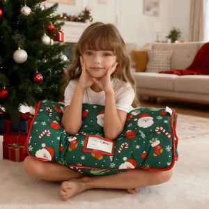 Sac de couchage pour enfants enroulable avec oreiller amovible et couverture en minky, tapis de sieste pour tout-petits - Product Image 3