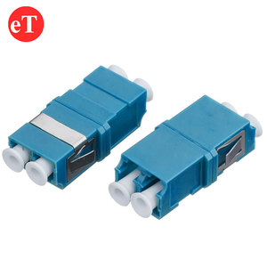 FTTH 플랜지리스 <span class=keywords><strong>SC</strong></span> 발자국 LC UPC 듀얼 옵티컬 SM 듀플렉스 블루 커플러 광섬유 어댑터 - Product Image 6