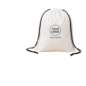 Sac à cordon unisexe en nylon imperméable et écologique pour cadeaux promotionnels et cadeaux de marque - Product Image 1